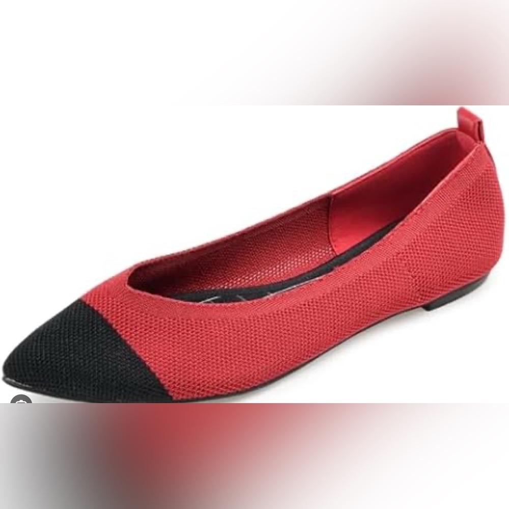 ❤️❤️❤️ Journee Collection Veata Flat in Red and Black - Size 7.5 (NWOB) ❤️❤️❤️